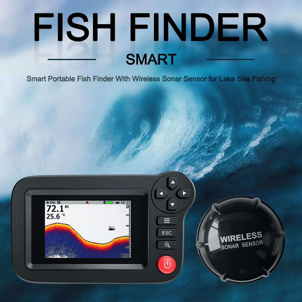 Smart Fish Finder - Portable F - Fishing Depth Finder recension och pris