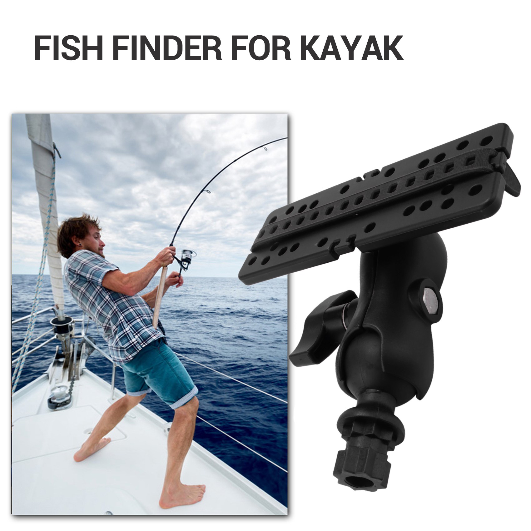 NALFI-Ball Mount With Fish Fin - Fish Finder Mount recension och pris